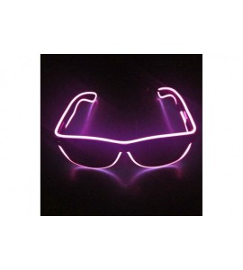 Aviator LED Sunglasses- El LED Club Party Light Up Glasses Eyeglasses Bright Flashing Costumes For Party Halloween - Pink - C...