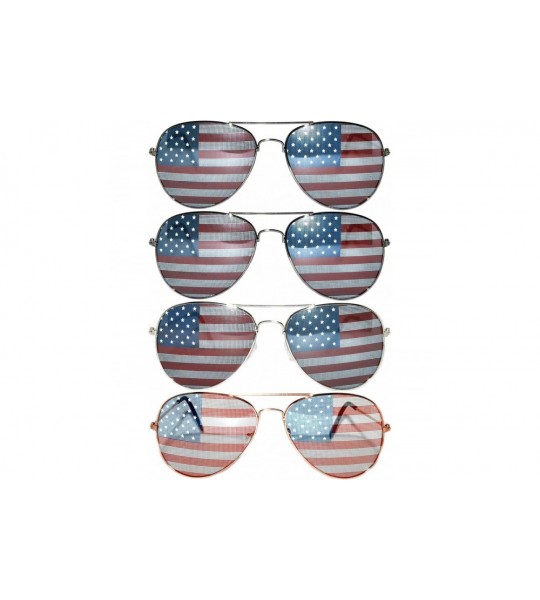 Rectangular American Flag USA Classic Metal Frame UV Protection OWL. - 4-p-sil-gld-gun - CT184T0AZ7W $22.64