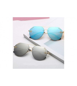 Goggle Fashion Women Small Bee Sunglasses Colourful Rivet Glasses Female Male Outdoor Traveling Eyeglasses UV400 - 1 - C318XA...