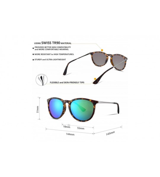 Square Vintage Fashion Sunglasses Unisex Polarized UV400 Lens MS51921 - CI195TXROSR $28.72