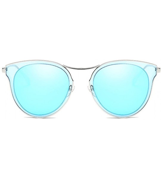 Oversized Fashion Polarized Sunglasses UV Mirrored Lens Oversize Metal Frame - C3 - CR18DK32TQG $22.45