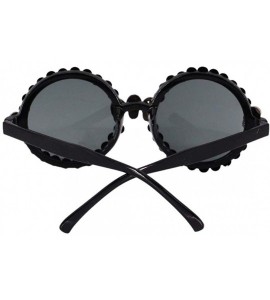 Sport Skull Punk Rhinestone Sunglasses UV Protection Hip Hop Glasses - Round Frame Small Skull - CE18XCY4DE7 $20.53