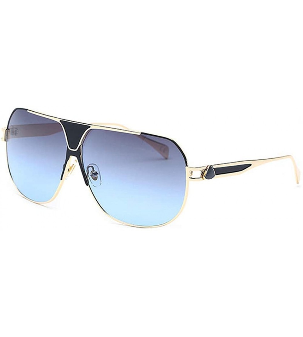 Aviator 2019 new men's classic fashion sunglasses - large frame sunglasses - F - CL18SCYX33M $74.98