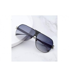 Aviator 2019 new men's classic fashion sunglasses - large frame sunglasses - F - CL18SCYX33M $74.98