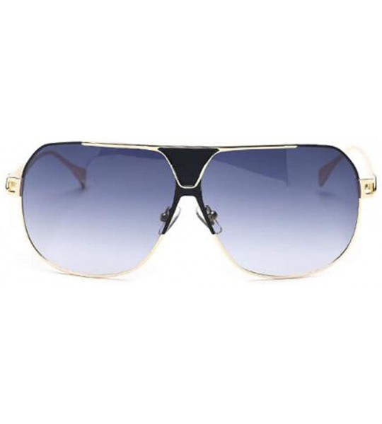 Aviator 2019 new men's classic fashion sunglasses - large frame sunglasses - F - CL18SCYX33M $74.98