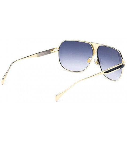 Aviator 2019 new men's classic fashion sunglasses - large frame sunglasses - F - CL18SCYX33M $74.98