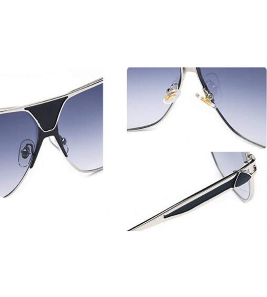 Aviator 2019 new men's classic fashion sunglasses - large frame sunglasses - F - CL18SCYX33M $74.98