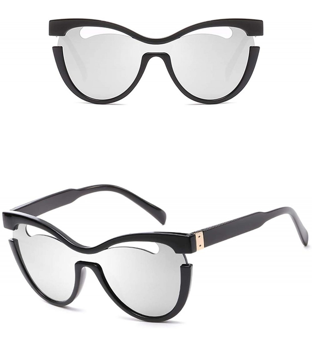 Aviator Polarized Sunglasses Protection Glasses Festival - White Silver - C618TQKCA0I $32.95