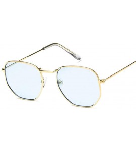 Square Vintage Sunglasses Classic Eyewear - Blue - CI198ODK0SD $48.18
