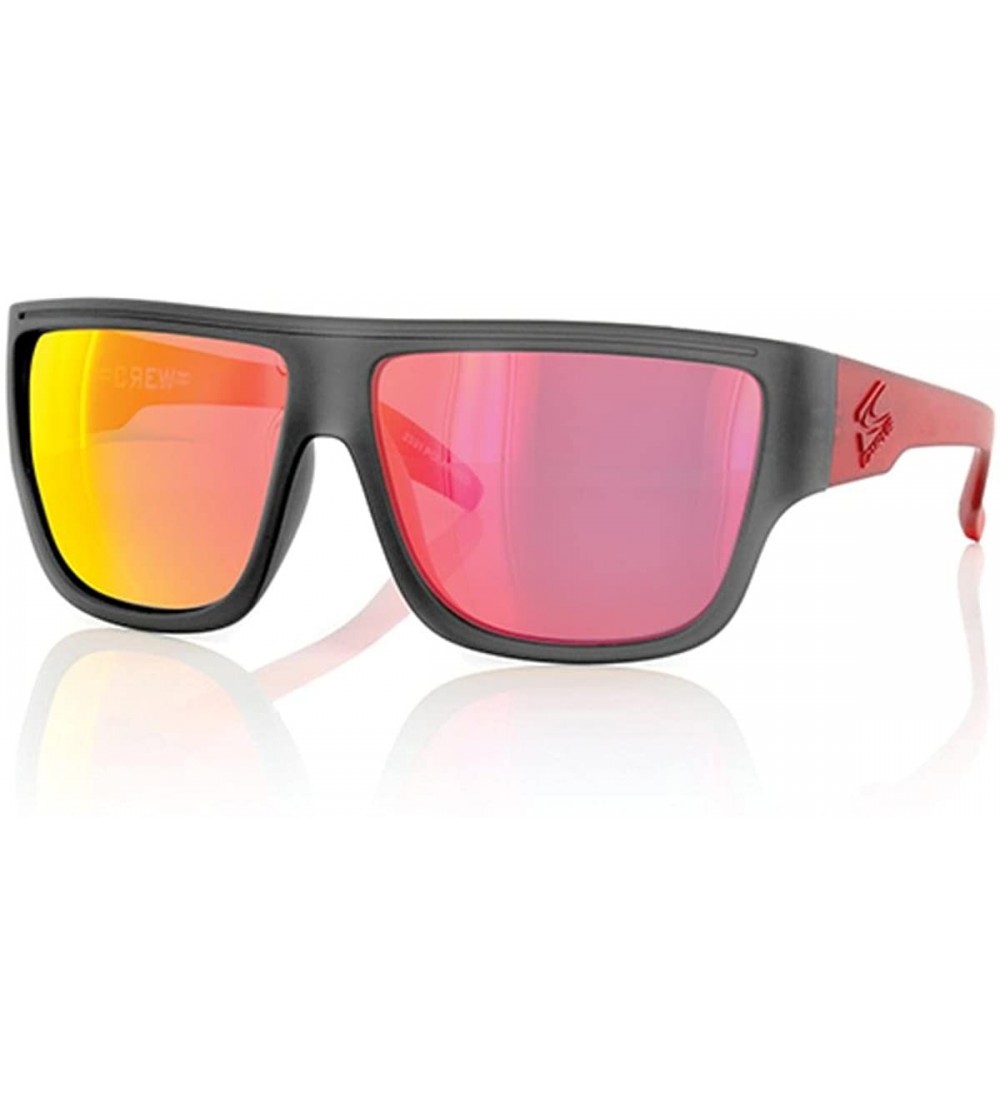 Sport Crew Sunglasses - Matt Grey/Red Polarized Iridium - CN12EBRZVQH $47.83