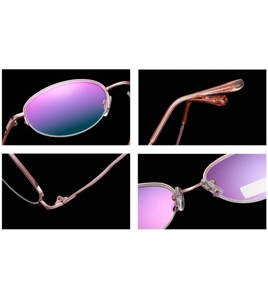 Rimless Folding Reading Glasses Ladies Fashion Metal 1.0 to 4.0 - Pink Fold - CQ18E7O79XK $41.63