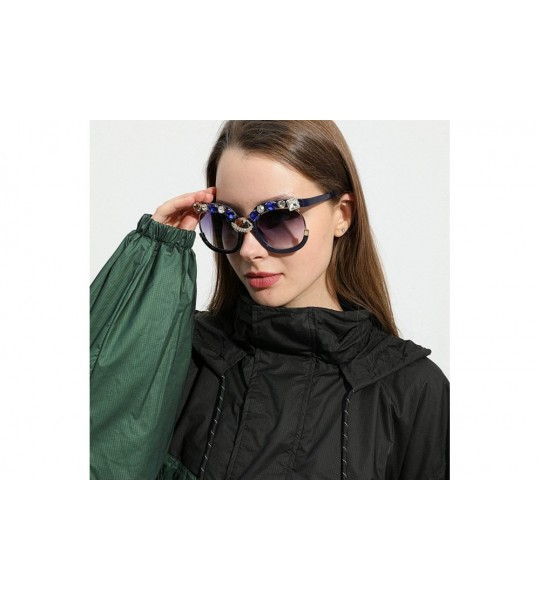 Oversized Luxury Diamond Oversized Sunglasses Women Vintage Brand Half Frame Cat Sun Glasses Men Female Lady Shades Glasses -...