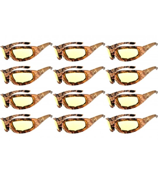 Goggle 12 Pieces Per Case Wholesale Lot Motorcycle CAMO Padded Foam Sport Glasses - 12-moto-camo3-hd - CG18CWZI65M $80.49