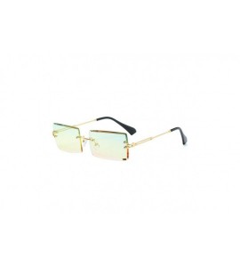 Square New Frameless Sunglasses Fashion Glasses - CM18YEWLNY5 $19.30