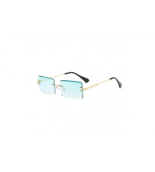 Square New Frameless Sunglasses Fashion Glasses - CM18YEWLNY5 $19.30