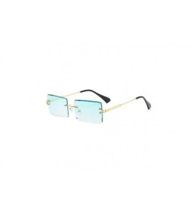 Square New Frameless Sunglasses Fashion Glasses - CM18YEWLNY5 $19.30