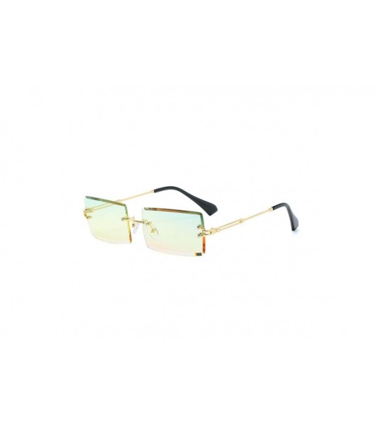 Square New Frameless Sunglasses Fashion Glasses - CM18YEWLNY5 $19.30