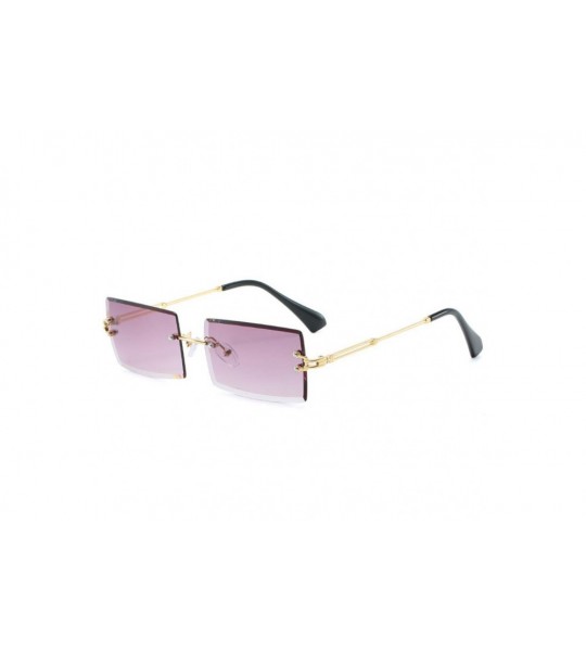 Square New Frameless Sunglasses Fashion Glasses - CM18YEWLNY5 $19.30