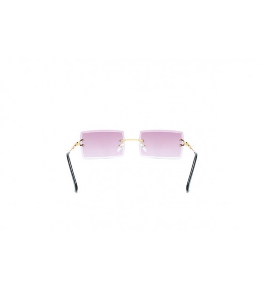 Square New Frameless Sunglasses Fashion Glasses - CM18YEWLNY5 $19.30