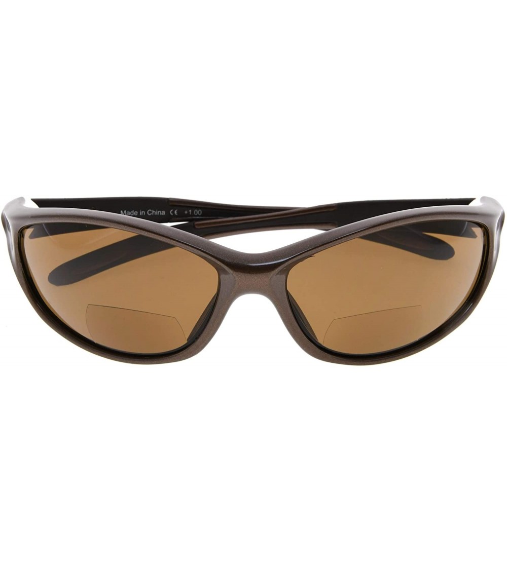 Sport Bifocal Sports Hiking Running Fishing Reading Sunglasses For Men And Women - Pearly Brown - CH1809W048M $18.57