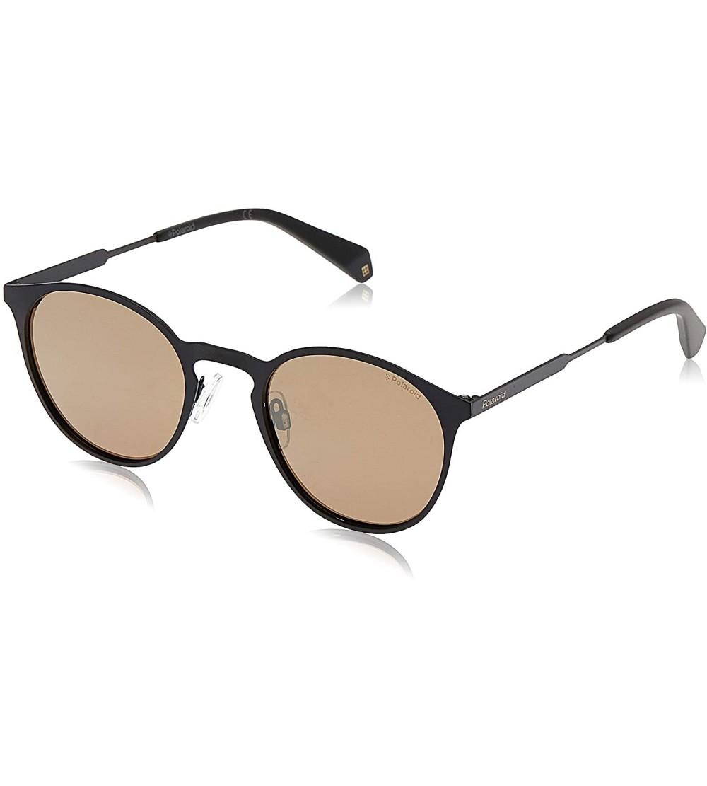 Round Pld4053/S Round Sunglasses - Black - CI182X2WI2H $75.35