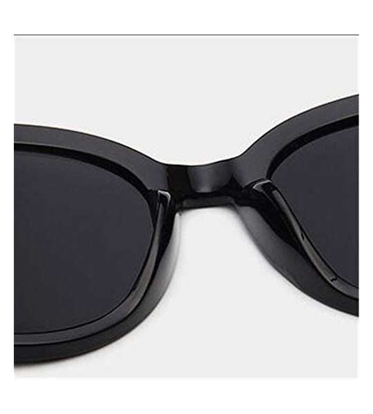 Round Retro Round Sunglasses Ladies Shopping Glasses Big Frame Street Shot Glasses Ladies Sunglasses (Color Silver) - CN198N3...