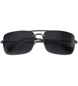 Rectangular Gradient Readers Strength Sunglasses Gunmetal - Gunmetal Frame - Black Gradient - CI18TA4K4L8 $30.20