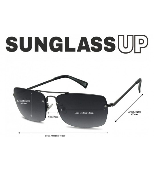 Rectangular Gradient Readers Strength Sunglasses Gunmetal - Gunmetal Frame - Black Gradient - CI18TA4K4L8 $30.20