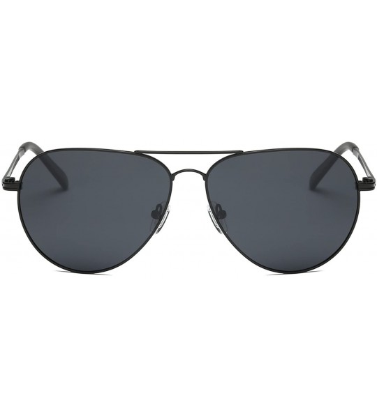 Aviator Polarized Sunglasses- UV Protection Glasses Metal Frame Aviator Glasses - Color 1 - CL18EL9IWSY $53.02