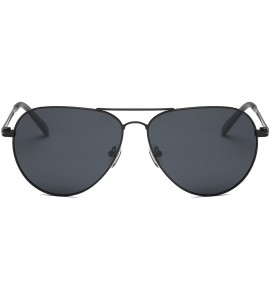 Aviator Polarized Sunglasses- UV Protection Glasses Metal Frame Aviator Glasses - Color 1 - CL18EL9IWSY $53.02