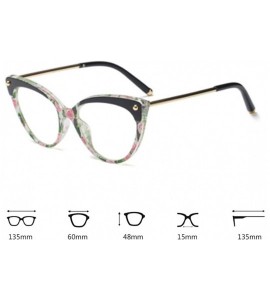 Cat Eye Unisex Retro Plastic Metal Round Full Frame Cat Eye Design Sunglasses - Black Pink - CF18T3QU6Z3 $22.80