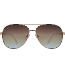 Square Womens Classic Aviator Sunglasses with Rhinestone Crystal - UV Protection - White + Brown Blue Lens - C61903T0MQX $23.51