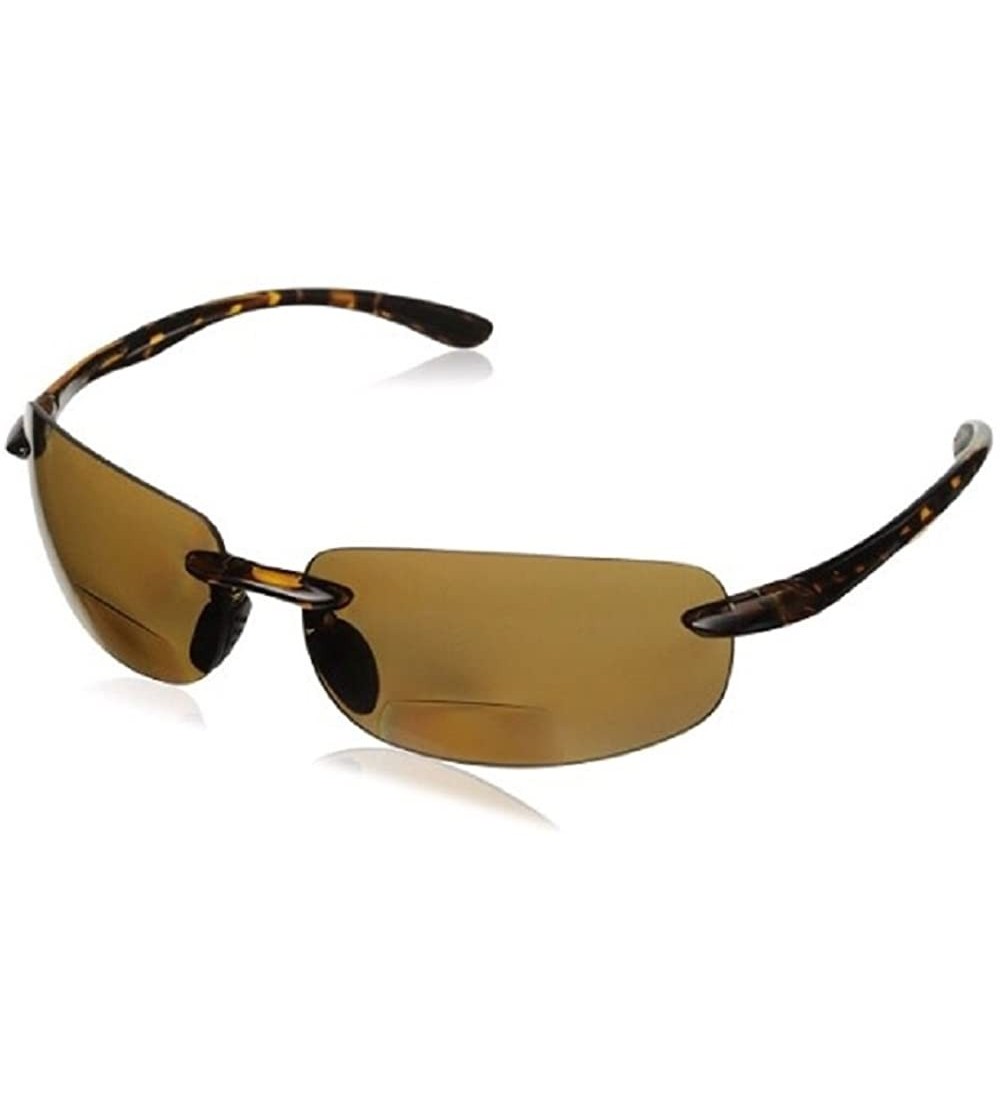 Rectangular Men and Women Maui Rimless Bifocal Sports Lightweight Style Sunreaders - Outdoor Reading Sunglasses - Tortoise - ...