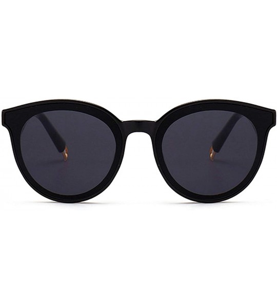 Semi-rimless Polarized Driving Unisex Classic Men Vintage Retro UV400 Sunglasses for Women - Black - C618S2RAI65 $17.46