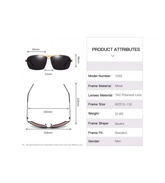 Aviator Sunglasses Driving Glasses Men's Box Polarizer - C - CP18QR76URD $62.78