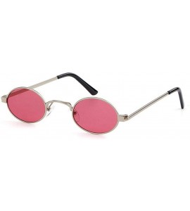 Oval Fashion Vintage Small Oval Sunglasses Unisex Chic Sexy Luxury Punk Eyewear - Purple - C0180QQZOC2 $23.54