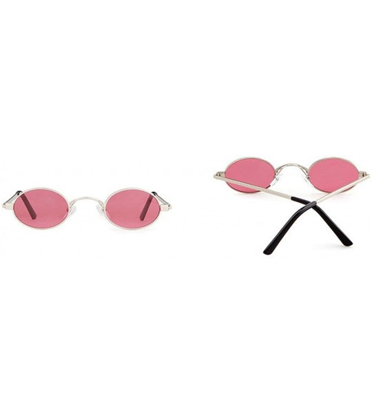 Oval Fashion Vintage Small Oval Sunglasses Unisex Chic Sexy Luxury Punk Eyewear - Purple - C0180QQZOC2 $23.54