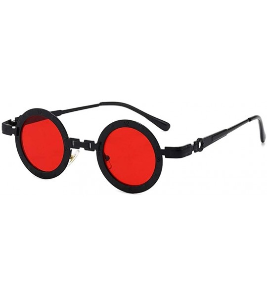 Round Round Steam Punk Sunglasses for Men and Women Hollow Legs UV400 - C3 Gold Gray - C8198CZA39N $24.38