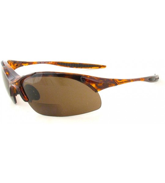 Wrap 45BF Bi-Focal Reading Sunglasses - Tortoise Frame & Amber Lens - CT11X5DN7PB $27.19