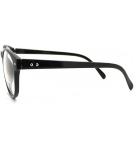 Round Nerdy Round Horn Rimmed Clear Lens Fashion Eye Glasses - Black - C211YJZ1O0J $17.82