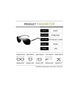 Sport Polarized Sunglasses for Men- Lightweight Metal Frame Driving Mens Sunglasses - Gun Al-mg - CG18S8UUDO0 $23.44