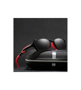 Aviator 2019 Polarized Outdoor Sport Sun Glasses Men Outdoor Sports 18020 RED BLACK - 18020 Blue Blue - CI18Y3NRXI5 $24.61