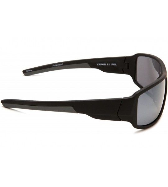 Sport Vapor 11 - Matte Black Rubberized Frame/Smoke With Silver Mirror Flash Lens - CG114ZN4XSP $52.79