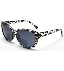Round Reader Sunglasses for Women Bifocal for Reading Under the Sun Cateye Glasses - Black Tortoise - CE11N0HG2QD $51.72