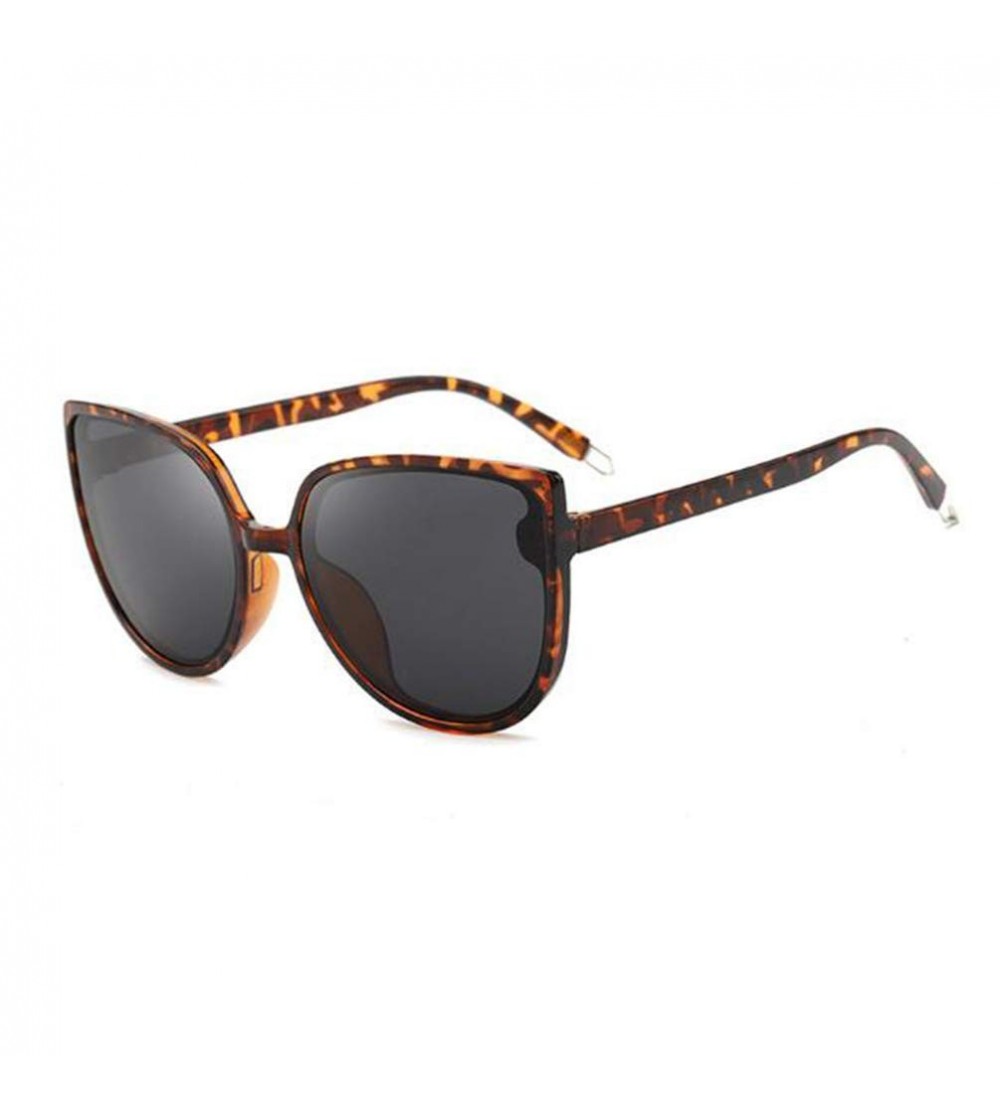 Round Retro UV protection sunglasses female Round sunglasses men big frame sunglasses (Bean flower) - Bean Flower - CM190RCZO...