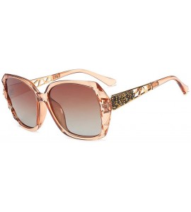 Aviator Polarized aviator sunglasses- universal sunglasses- diamond-encrusted polarizer - C - C518RQUS6D5 $73.04