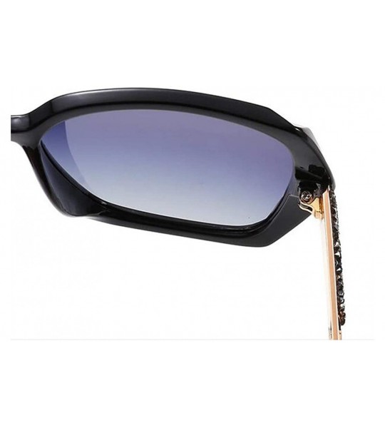 Aviator Polarized aviator sunglasses- universal sunglasses- diamond-encrusted polarizer - C - C518RQUS6D5 $73.04