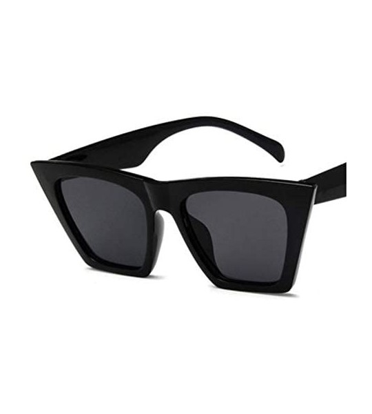 Cat Eye Sunglasses Personalized Colorful Versatile - Black Leopard - CU198AATW5U $63.84