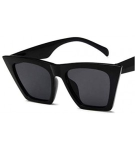 Cat Eye Sunglasses Personalized Colorful Versatile - Black Leopard - CU198AATW5U $63.84