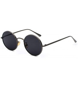 Oval sunglasses for women Oval Vintage Sun Glasses Classic Sunglasses - N05-gold-green - C018WAUGQZM $49.54